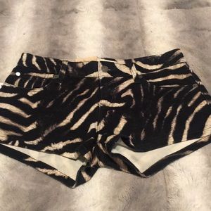 Ralph Lauren Denim & Supply Zebra Mini Shorts